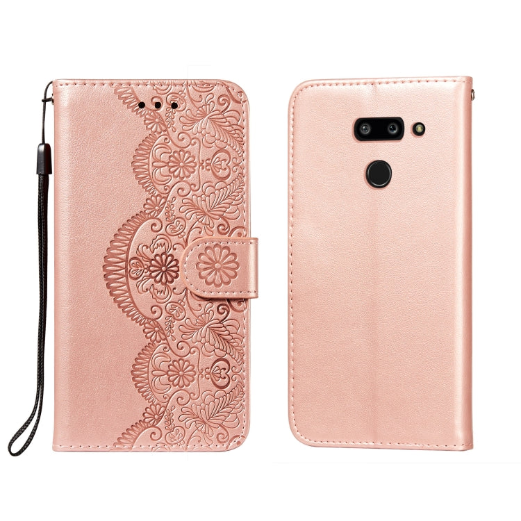 Flower Vine Embossing Pattern Horizontal Flip Leather Case with Card Slot & Holder & Wallet & Lanyard, For LG G8 ThinQ, For LG G9, For LG K41S / K51S, For LG Stylo 4, For LG Stylo 5, For LG Stylo 6