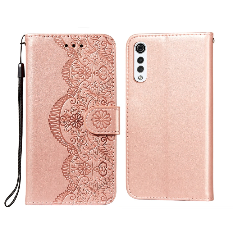 Flower Vine Embossing Pattern Horizontal Flip Leather Case with Card Slot & Holder & Wallet & Lanyard, For LG G8 ThinQ, For LG G9, For LG K41S / K51S, For LG Stylo 4, For LG Stylo 5, For LG Stylo 6