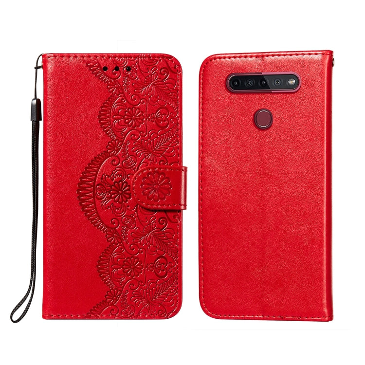 Flower Vine Embossing Pattern Horizontal Flip Leather Case with Card Slot & Holder & Wallet & Lanyard, For LG G8 ThinQ, For LG G9, For LG K41S / K51S, For LG Stylo 4, For LG Stylo 5, For LG Stylo 6