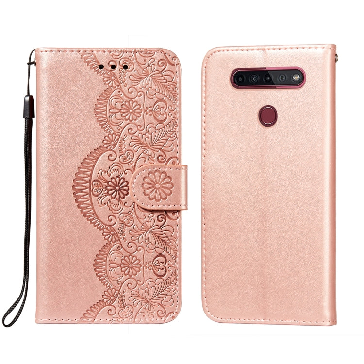 Flower Vine Embossing Pattern Horizontal Flip Leather Case with Card Slot & Holder & Wallet & Lanyard, For LG G8 ThinQ, For LG G9, For LG K41S / K51S, For LG Stylo 4, For LG Stylo 5, For LG Stylo 6