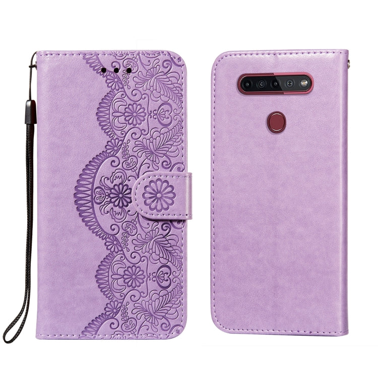 Flower Vine Embossing Pattern Horizontal Flip Leather Case with Card Slot & Holder & Wallet & Lanyard, For LG G8 ThinQ, For LG G9, For LG K41S / K51S, For LG Stylo 4, For LG Stylo 5, For LG Stylo 6