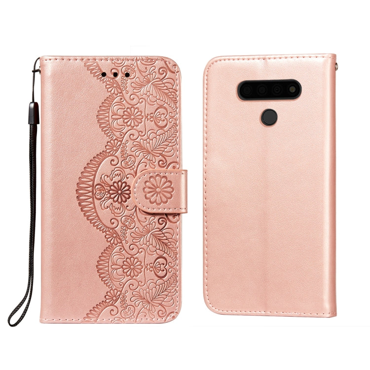 Flower Vine Embossing Pattern Horizontal Flip Leather Case with Card Slot & Holder & Wallet & Lanyard, For LG G8 ThinQ, For LG G9, For LG K41S / K51S, For LG Stylo 4, For LG Stylo 5, For LG Stylo 6