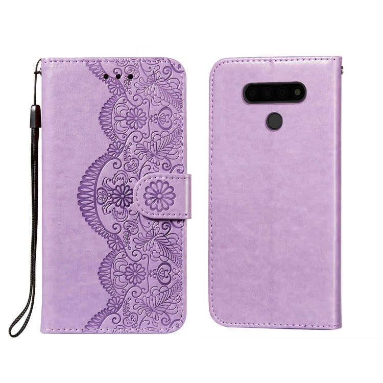 Flower Vine Embossing Pattern Horizontal Flip Leather Case with Card Slot & Holder & Wallet & Lanyard, For LG G8 ThinQ, For LG G9, For LG K41S / K51S, For LG Stylo 4, For LG Stylo 5, For LG Stylo 6