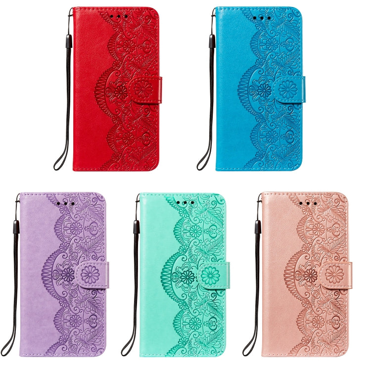 Flower Vine Embossing Pattern Horizontal Flip Leather Case with Card Slot & Holder & Wallet & Lanyard, For LG K20, For LG K30, For LG K31, For LG K40S, For LG K50S, For LG K50