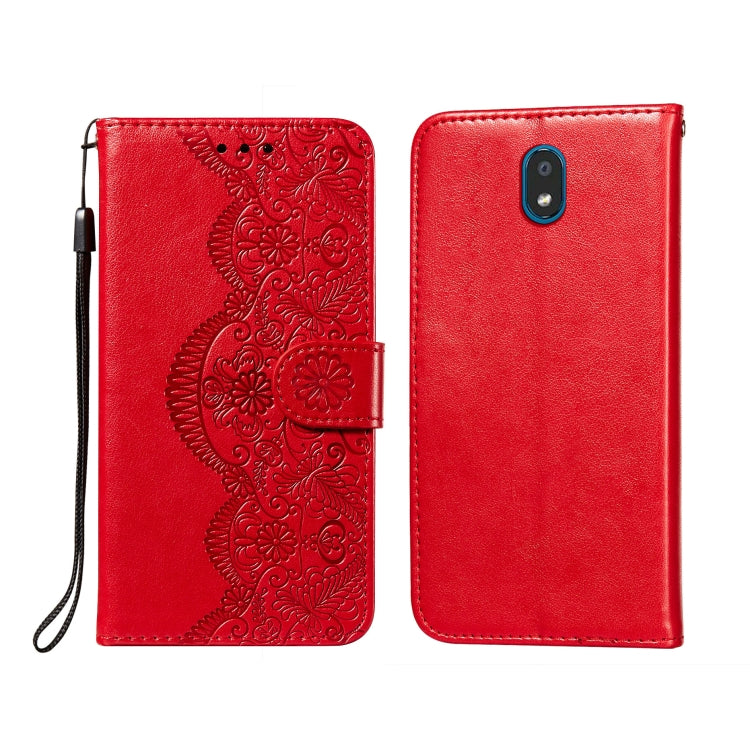 Flower Vine Embossing Pattern Horizontal Flip Leather Case with Card Slot & Holder & Wallet & Lanyard, For LG K20, For LG K30, For LG K31, For LG K40S, For LG K50S, For LG K50