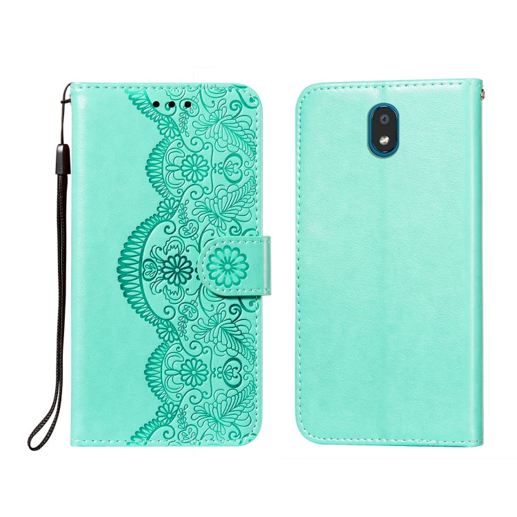 Flower Vine Embossing Pattern Horizontal Flip Leather Case with Card Slot & Holder & Wallet & Lanyard, For LG K20, For LG K30, For LG K31, For LG K40S, For LG K50S, For LG K50