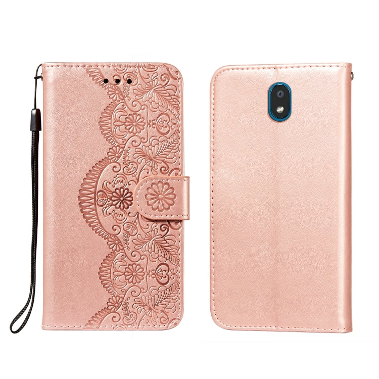 Flower Vine Embossing Pattern Horizontal Flip Leather Case with Card Slot & Holder & Wallet & Lanyard, For LG K20, For LG K30, For LG K31, For LG K40S, For LG K50S, For LG K50