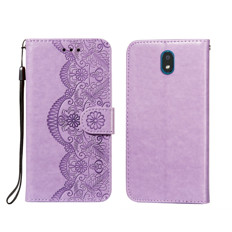 Flower Vine Embossing Pattern Horizontal Flip Leather Case with Card Slot & Holder & Wallet & Lanyard, For LG K20, For LG K30, For LG K31, For LG K40S, For LG K50S, For LG K50