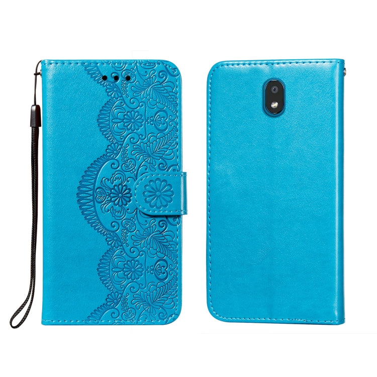 Flower Vine Embossing Pattern Horizontal Flip Leather Case with Card Slot & Holder & Wallet & Lanyard, For LG K20, For LG K30, For LG K31, For LG K40S, For LG K50S, For LG K50