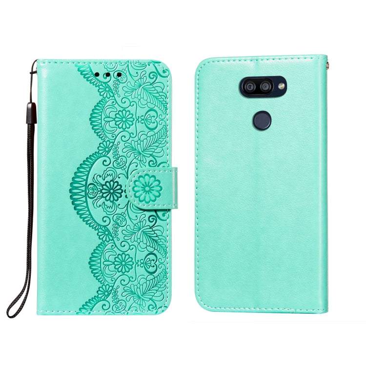 Flower Vine Embossing Pattern Horizontal Flip Leather Case with Card Slot & Holder & Wallet & Lanyard, For LG K20, For LG K30, For LG K31, For LG K40S, For LG K50S, For LG K50