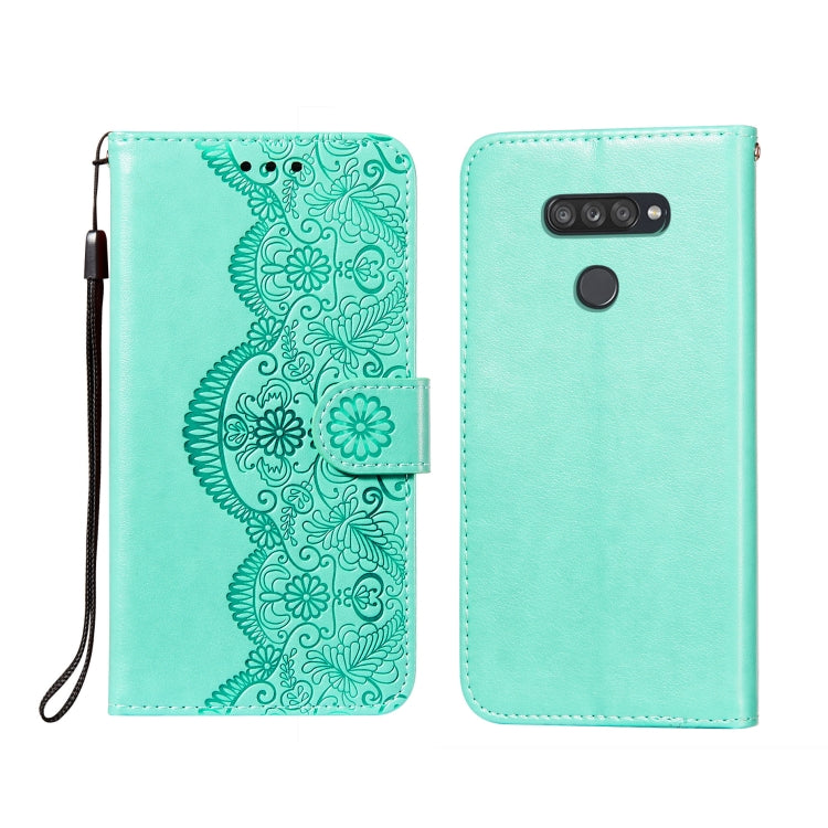 Flower Vine Embossing Pattern Horizontal Flip Leather Case with Card Slot & Holder & Wallet & Lanyard, For LG K20, For LG K30, For LG K31, For LG K40S, For LG K50S, For LG K50