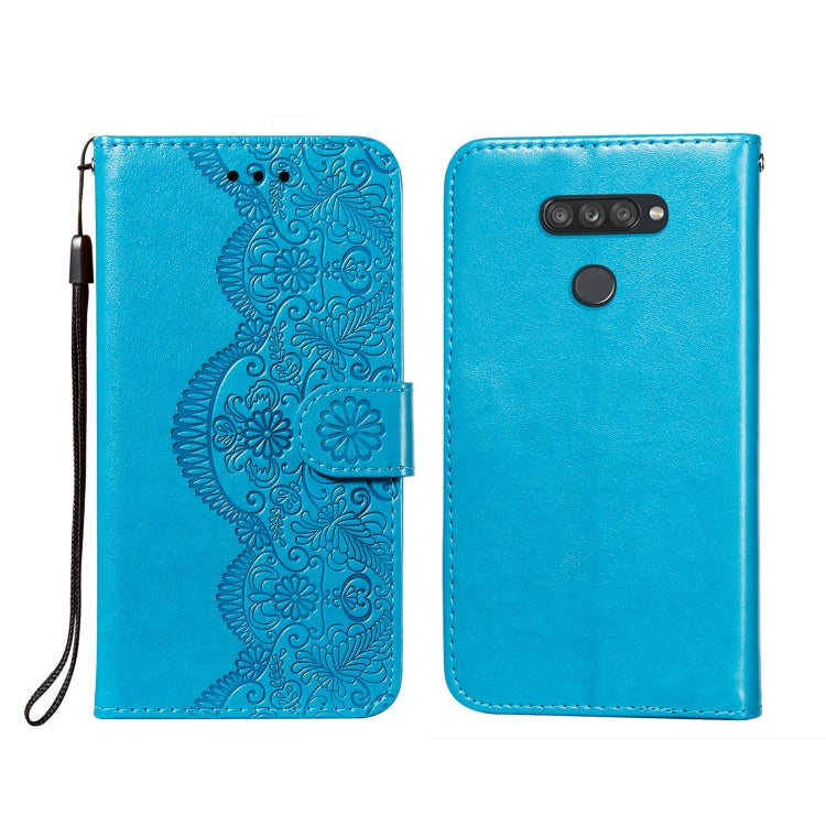 Flower Vine Embossing Pattern Horizontal Flip Leather Case with Card Slot & Holder & Wallet & Lanyard, For LG K20, For LG K30, For LG K31, For LG K40S, For LG K50S, For LG K50