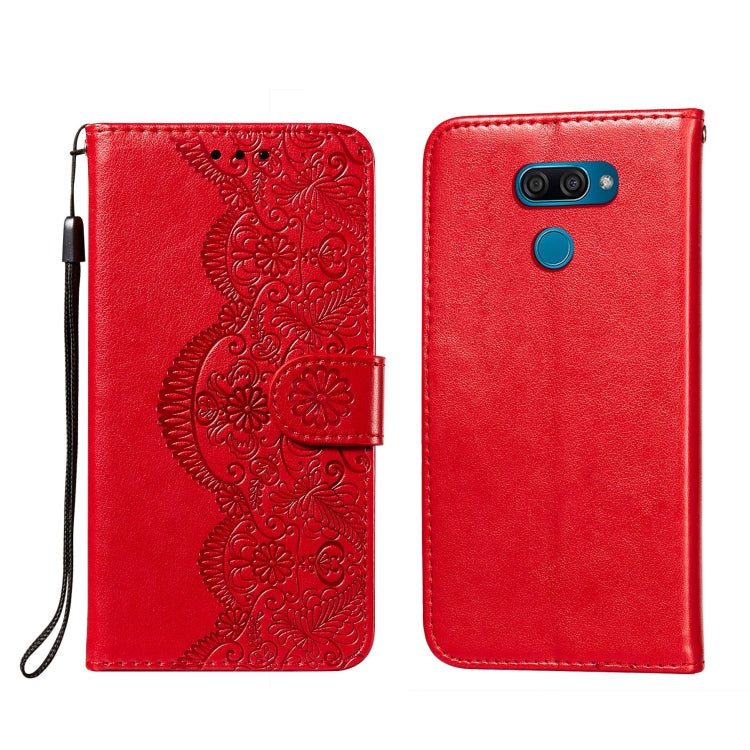 Flower Vine Embossing Pattern Horizontal Flip Leather Case with Card Slot & Holder & Wallet & Lanyard, For LG K20, For LG K30, For LG K31, For LG K40S, For LG K50S, For LG K50