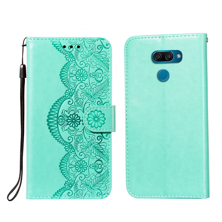 Flower Vine Embossing Pattern Horizontal Flip Leather Case with Card Slot & Holder & Wallet & Lanyard, For LG K20, For LG K30, For LG K31, For LG K40S, For LG K50S, For LG K50