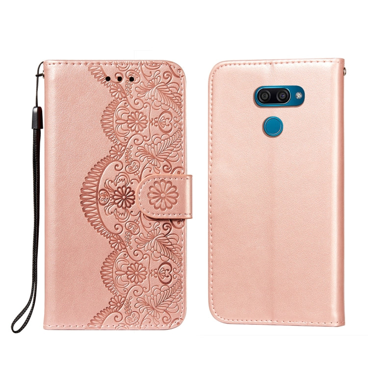 Flower Vine Embossing Pattern Horizontal Flip Leather Case with Card Slot & Holder & Wallet & Lanyard, For LG K20, For LG K30, For LG K31, For LG K40S, For LG K50S, For LG K50