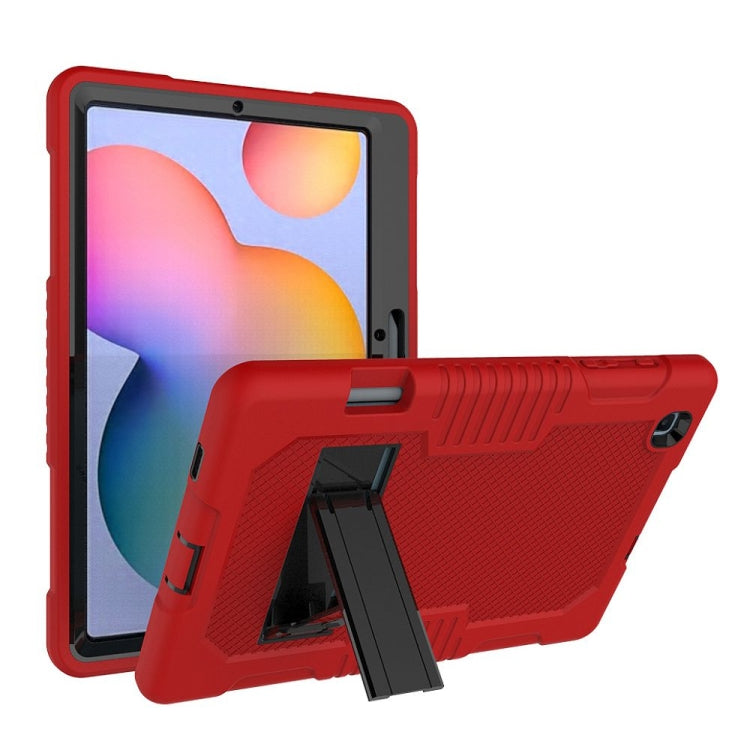 Contrast Color Robot Shockproof Silicone + PC Protective Case with Holder, For iPad Pro 12.9 inch (2018/2020), For iPad mini 5 & 4, For iPad 9.7 (2017/2018), For Samsung Galaxy Tab S6 Lite P610