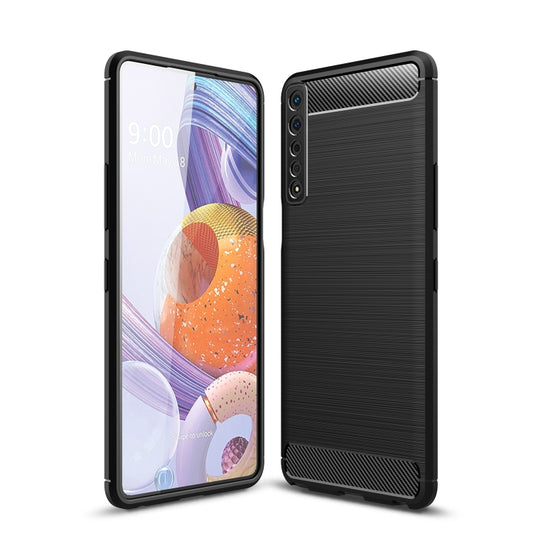 Brushed Texture Carbon Fiber TPU Case, For LG Stylo 7 4G, For LG Stylo 7 5G