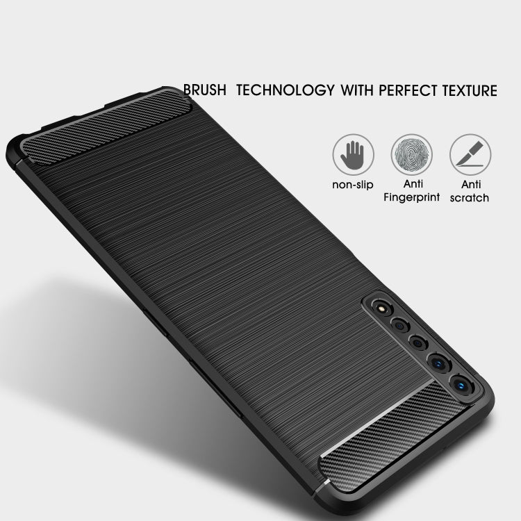 Brushed Texture Carbon Fiber TPU Case, For LG Stylo 7 4G, For LG Stylo 7 5G, For Motorola Moto G Power (2021)