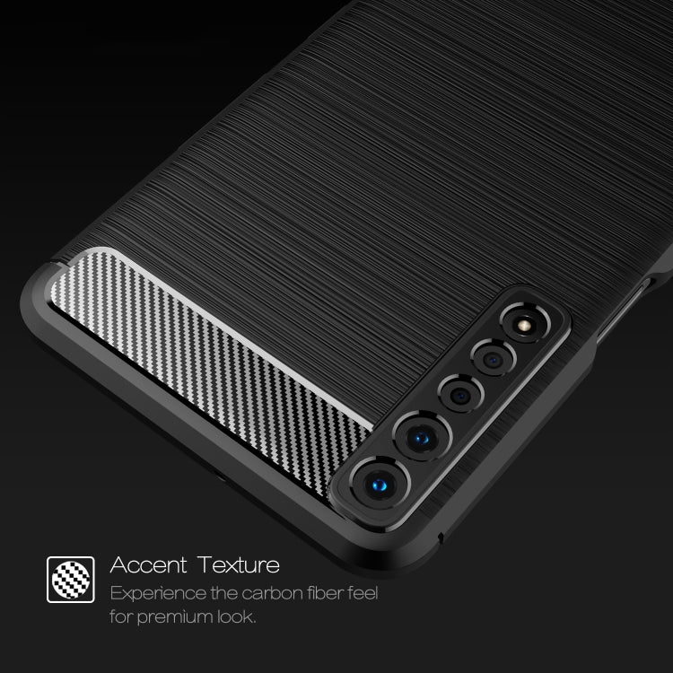 Brushed Texture Carbon Fiber TPU Case, For LG Stylo 7 4G, For LG Stylo 7 5G, For Motorola Moto G Power (2021)