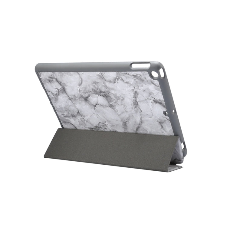 For iPad 10.2 inch Marble Texture Pattern Horizontal Flip Leather Case, with Three-folding Holder & Pen Slot & Sleep / Wake-up Function, For iPad 10.2 inch