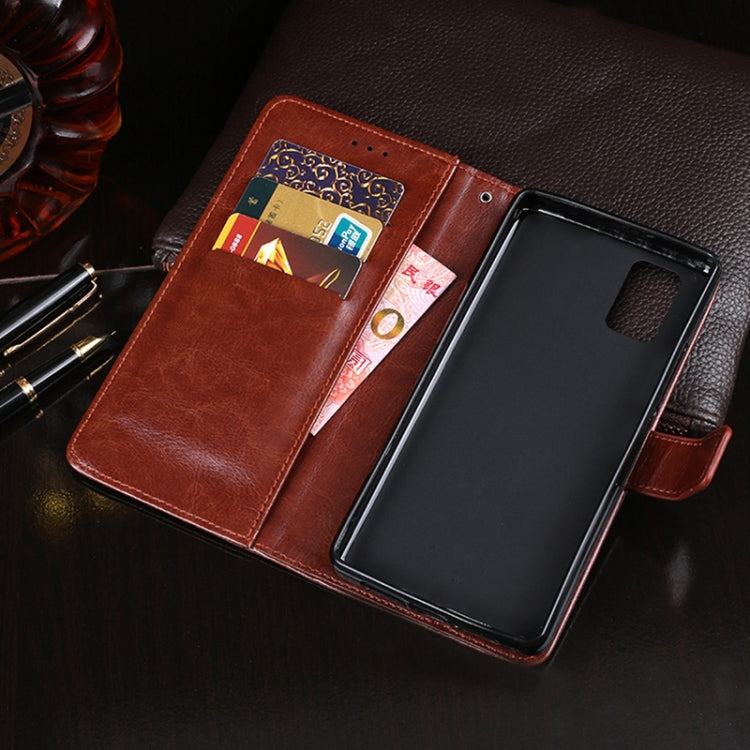 idewei Crazy Horse Texture Horizontal Flip Leather Case with Holder & Card Slots & Wallet, For HTC Desire 21 Pro 5G, For Motorola Moto One 5G Ace, For OPPO A55, For OPPO Realme V15