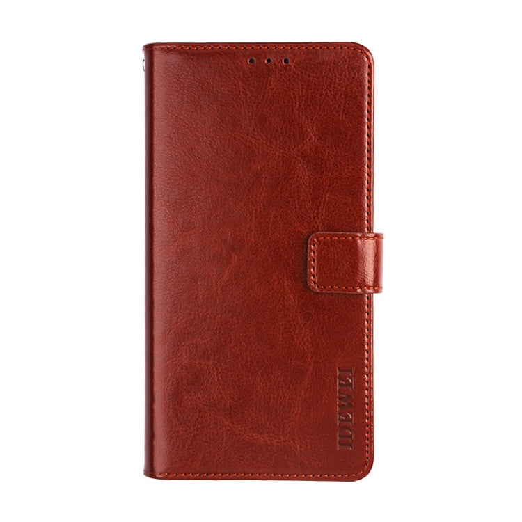 idewei Crazy Horse Texture Horizontal Flip Leather Case with Holder & Card Slots & Wallet