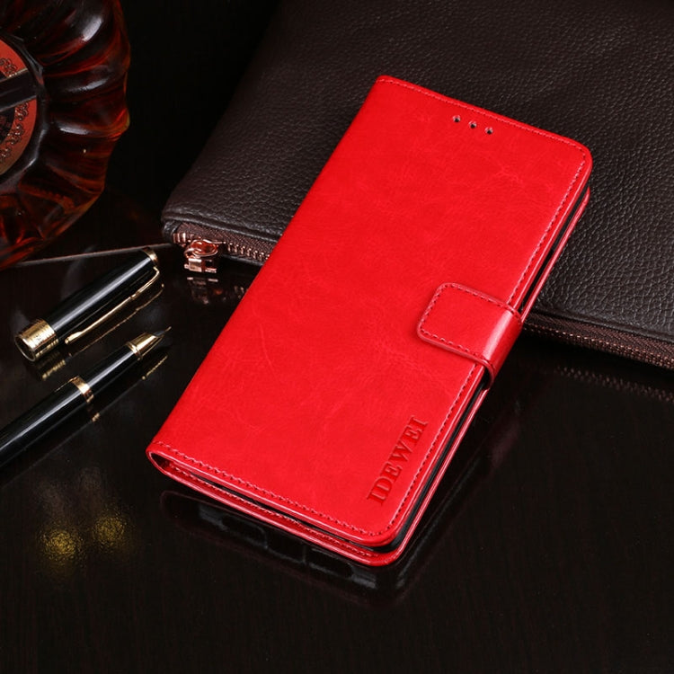 idewei Crazy Horse Texture Horizontal Flip Leather Case with Holder & Card Slots & Wallet, For HTC Desire 21 Pro 5G, For Motorola Moto One 5G Ace, For OPPO A55, For OPPO Realme V15