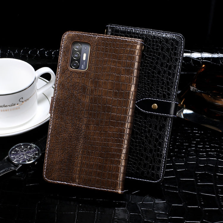 idewei Crocodile Texture Horizontal Flip Leather Case with Holder & Card Slots & Wallet, For HTC Desire 21+, For Motorola One 5G Ace, For OPPO A55, For OPPO Realme V15