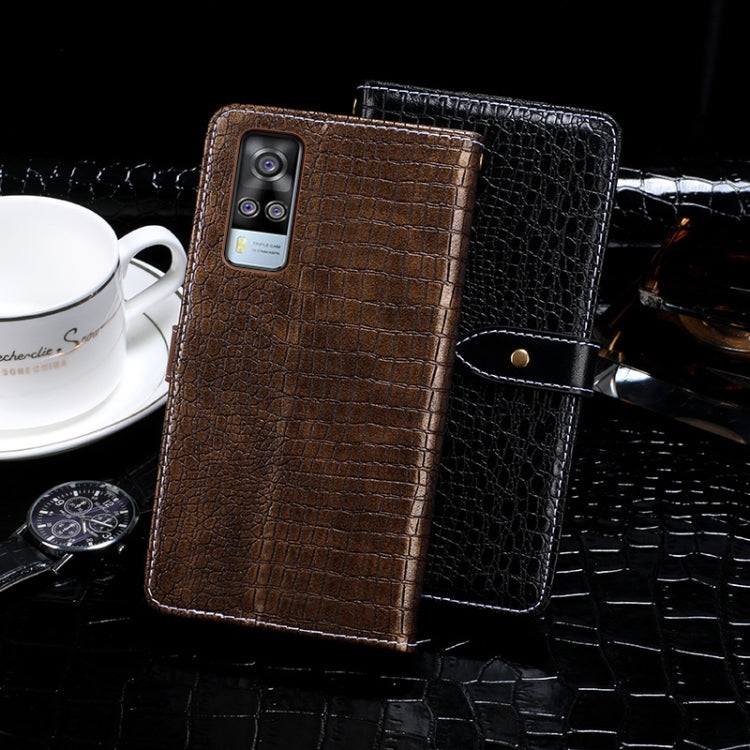 idewei Crocodile Texture Horizontal Flip Leather Case with Holder & Card Slots & Wallet, For vivo Y51A, For ZTE Blade A7s 2020