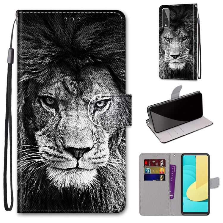 Coloured Drawing Cross Texture Horizontal Flip PU Leather Case with Holder & Card Slots & Wallet & Lanyard, For LG Stylo 7 5G