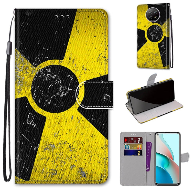 Coloured Drawing Cross Texture Horizontal Flip PU Leather Case with Holder & Card Slots & Wallet & Lanyard, For Xiaomi Redmi Note 9 5G / Note 9T