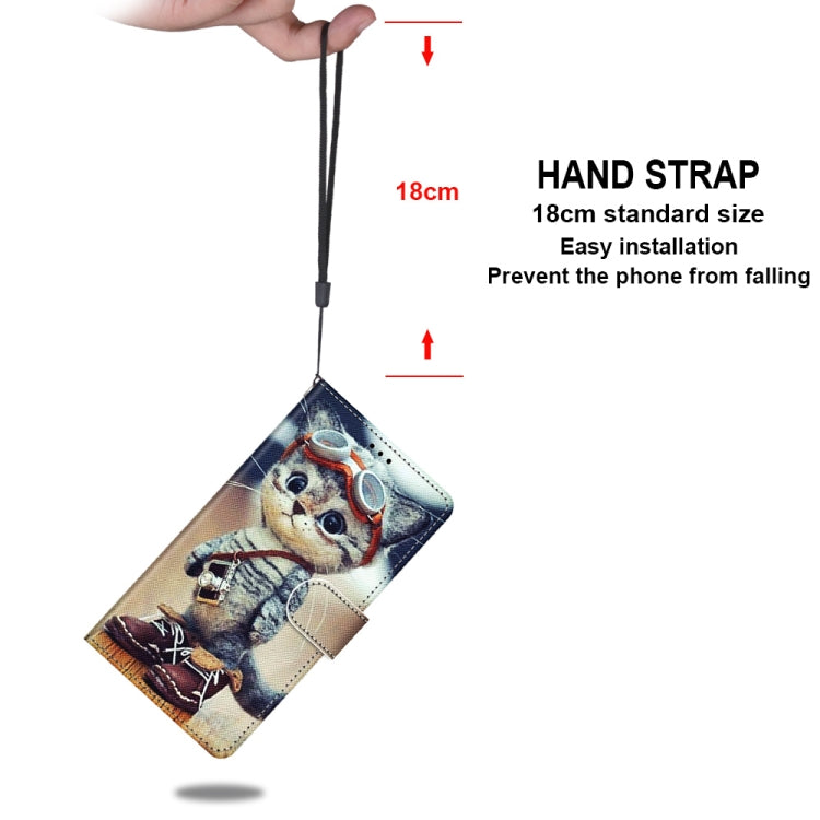 Coloured Drawing Cross Texture Horizontal Flip PU Leather Case with Holder & Card Slots & Wallet & Lanyard