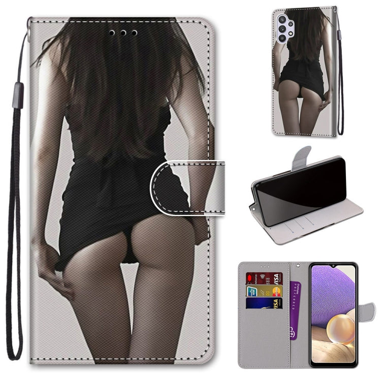 Coloured Drawing Cross Texture Horizontal Flip PU Leather Case with Holder & Card Slots & Wallet & Lanyard