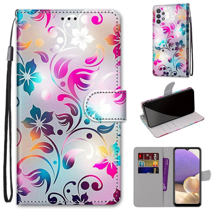 Coloured Drawing Cross Texture Horizontal Flip PU Leather Case with Holder & Card Slots & Wallet & Lanyard
