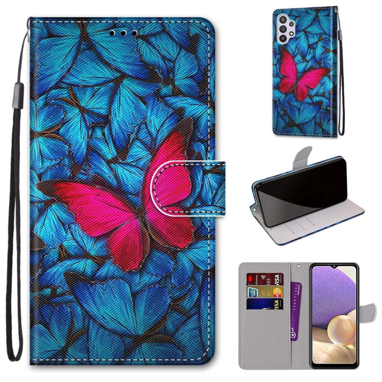 Coloured Drawing Cross Texture Horizontal Flip PU Leather Case with Holder & Card Slots & Wallet & Lanyard