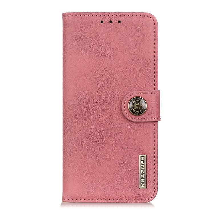 KHAZNEH Cowhide Texture Horizontal Flip Leather Case with Holder & Card Slots & Wallet, For Motorola Moto G30