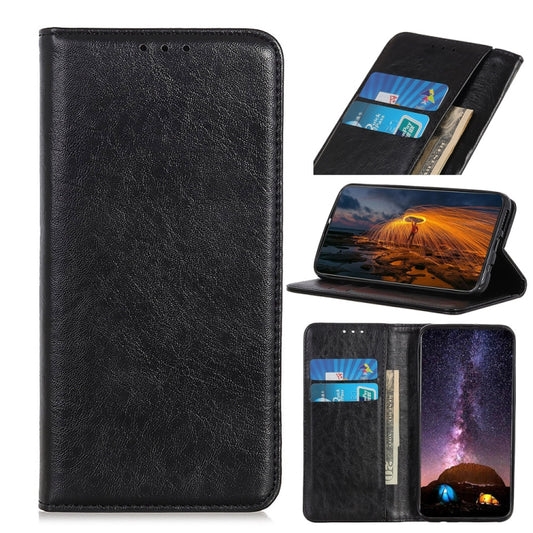 Magnetic Crazy Horse Texture Horizontal Flip Leather Case with Holder & Card Slots & Wallet, For Motorola Moto G30