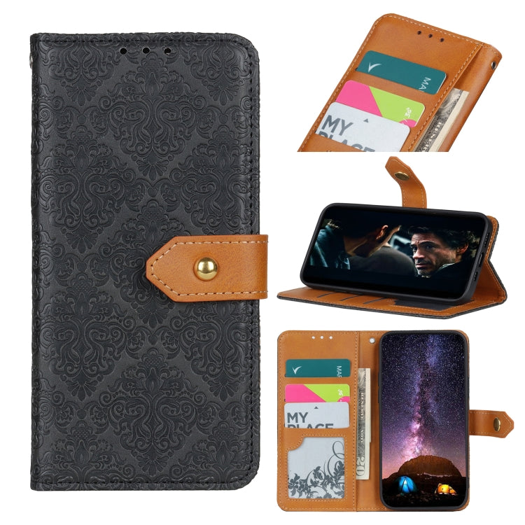 European Floral Embossed Copper Buckle Horizontal Flip PU Leather Case with Holder & Card Slots & Wallet & Photo Frame, For Motorola Moto G30 / G20 / G10 4G / Lenovo K13 Pro / K13 Note
