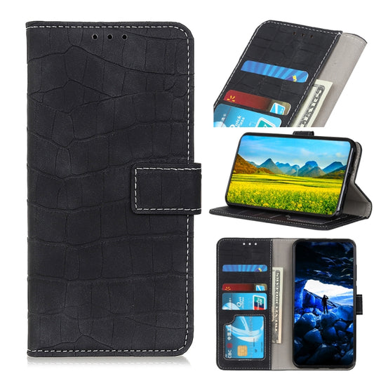 Crocodile Texture Horizontal Flip Leather Case with Holder & Card Slots & Wallet, For LG K53, For Motorola Moto G30 / G20 / G10 4G / Lenovo K13 Pro / K13 Note