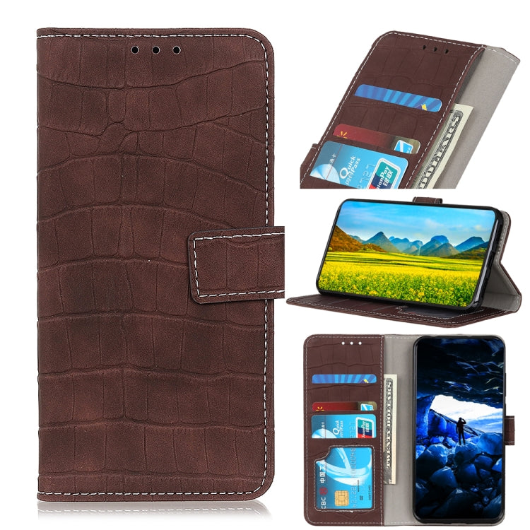 Crocodile Texture Horizontal Flip Leather Case with Holder & Card Slots & Wallet, For LG K53, For Motorola Moto G30 / G20 / G10 4G / Lenovo K13 Pro / K13 Note