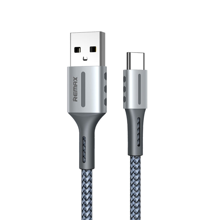 Remax 2.4A Barrett Series Charging Data Cable, Length: 1m, Type-C, 8 Pin