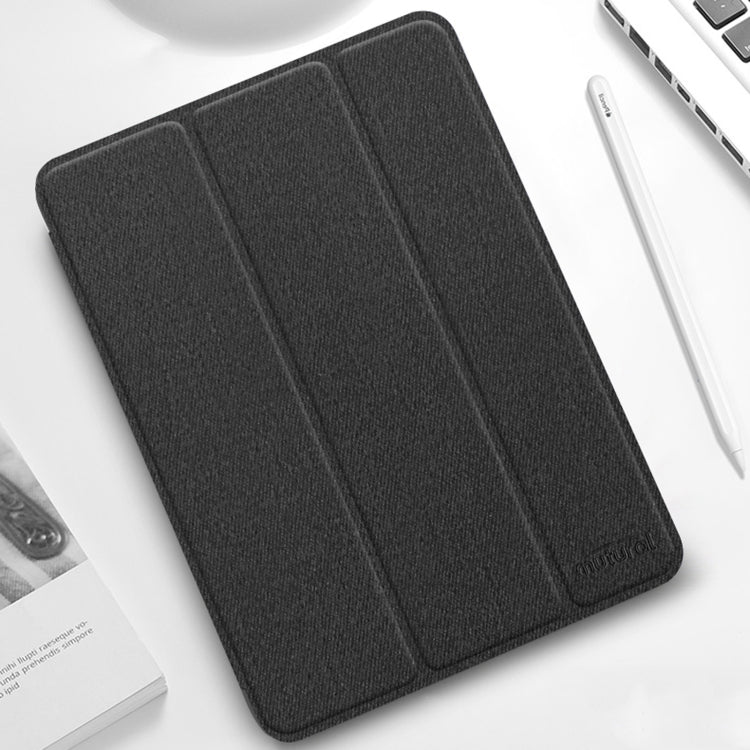 Mutural YASHI Series TPU + PU Cloth Pattern Texture Horizontal Flip Leather Case with Three-folding Holder & Pen Slot & Wake-up / Sleep Function, For iPad Pro 11 (2021), For iPad Pro 12.9 2022 / 2021