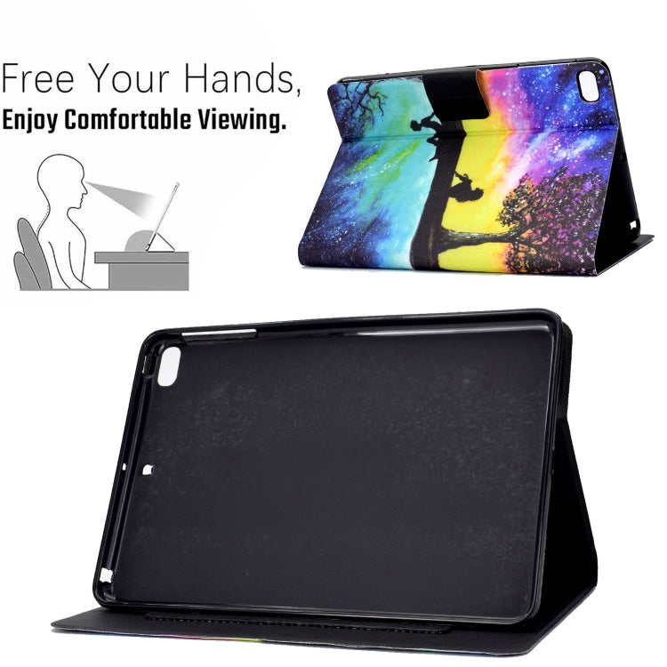 Electric Pressed TPU Colored Drawing Horizontal Flip Leather Case with Holder & Pen Slot, For iPad mini 4 / mini 3 / mini 2 / mini, For iPad 5 / 6 / 8 / 9, For iPad 10.2 (2019) / (2020), For iPad Pro 11 (2018) / (2020)