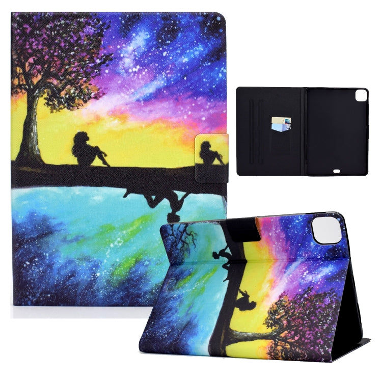 Electric Pressed TPU Colored Drawing Horizontal Flip Leather Case with Holder & Pen Slot, For iPad mini 4 / mini 3 / mini 2 / mini, For iPad 5 / 6 / 8 / 9, For iPad 10.2 (2019) / (2020), For iPad Pro 11 (2018) / (2020)