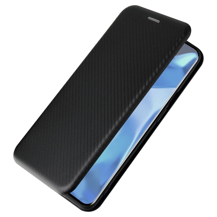 Carbon Fiber Texture Magnetic Horizontal Flip TPU + PC + PU Leather Case with Card Slot, For OnePlus 9 Pro