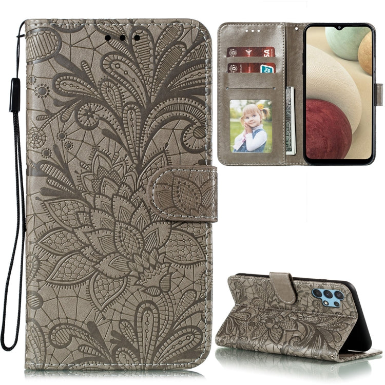 Lace Flower Embossing Pattern Horizontal Flip Leather Case with Holder & Card Slots & Wallet & Photo Frame, For Samsung Galaxy A02 / M02 (EU), For Samsung Galaxy A32 4G, For Samsung Galaxy F62 / M62, For LG Stylo 7 5G, For Nokia 5.4