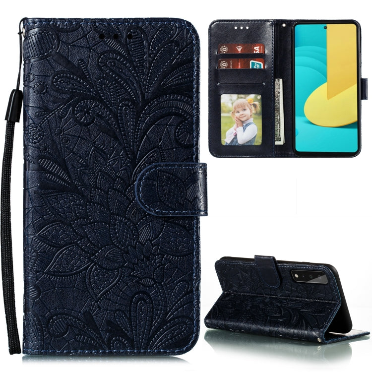 Lace Flower Embossing Pattern Horizontal Flip Leather Case with Holder & Card Slots & Wallet & Photo Frame, For Samsung Galaxy A02 / M02 (EU), For Samsung Galaxy A32 4G, For Samsung Galaxy F62 / M62, For LG Stylo 7 5G, For Nokia 5.4