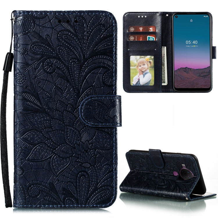 Lace Flower Embossing Pattern Horizontal Flip Leather Case with Holder & Card Slots & Wallet & Photo Frame, For Samsung Galaxy A02 / M02 (EU), For Samsung Galaxy A32 4G, For Samsung Galaxy F62 / M62, For LG Stylo 7 5G, For Nokia 5.4