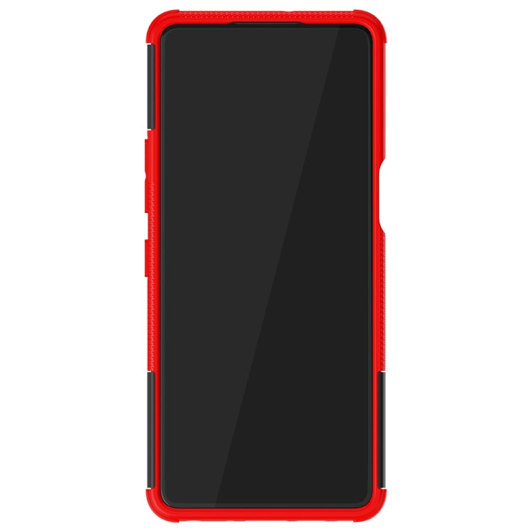 Tire Texture Shockproof TPU+PC Protective Case with Holder, For LG Stylo 7 4G, For Samsung Galaxy A02(EU Version), For Xiaomi Redmi K40, For Motorola Moto G30