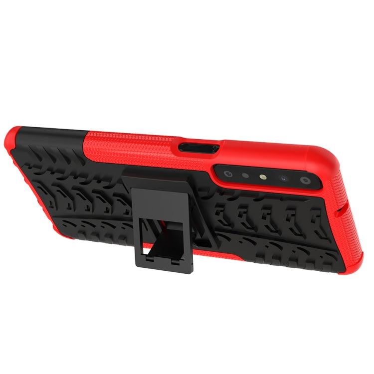 Tire Texture Shockproof TPU+PC Protective Case with Holder, For LG Stylo 7 4G, For Samsung Galaxy A02(EU Version), For Xiaomi Redmi K40, For Motorola Moto G30